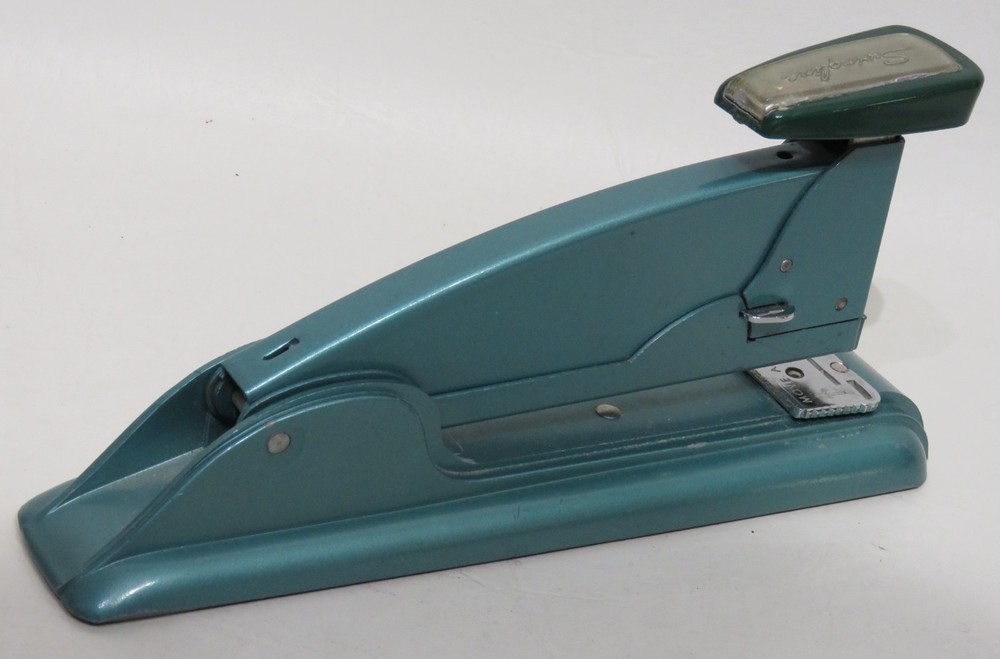 Stapler Swingline #4 Speed Stapler 8" ~ Teal MCM in EUC