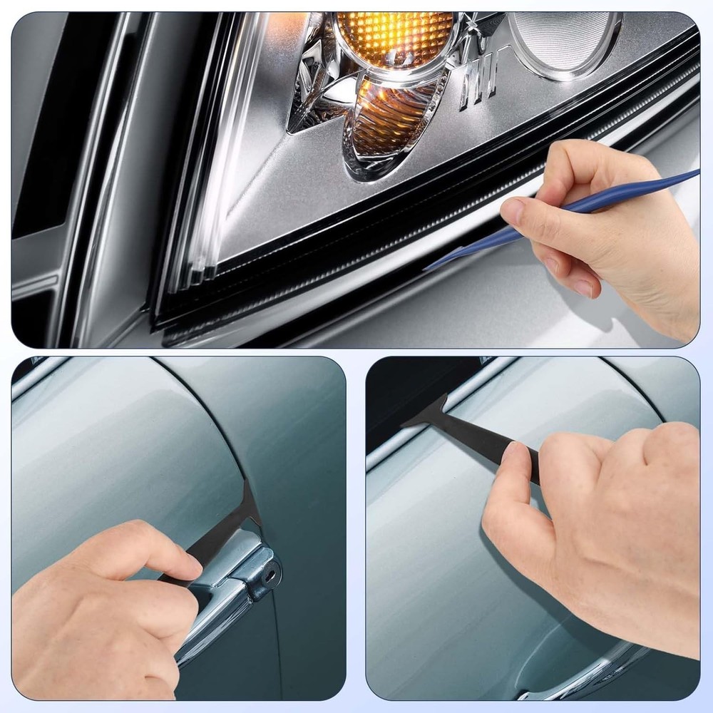 Durable ABS Micro Squeegee Set for Curved and Tight Spaces in Vehicle Wraps