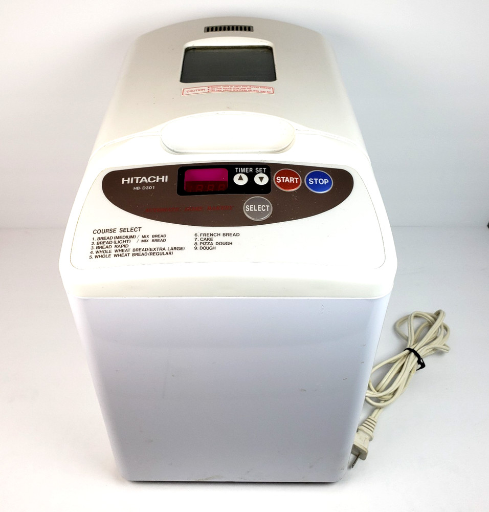 Hitachi HB-D301 Automatic Home Bakery White Bread Machine WORKING