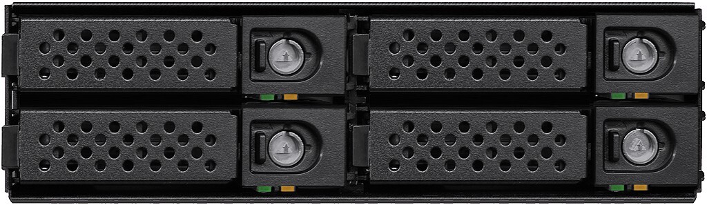 Aluminum(1x5.25") to (4x2.5" SAS/SATA 12G HD)Hot-Swap-Cage(P-Link Backplane)NEW