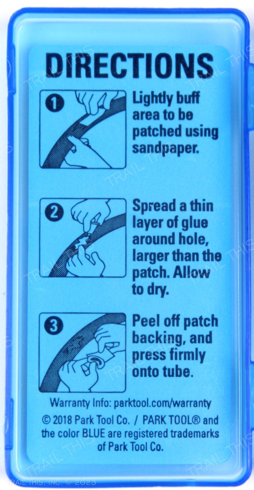 Park Tool VP-1 Vulcanizing Bike Tire Inner Tube Patch Repair Kit 6-Patches Glue