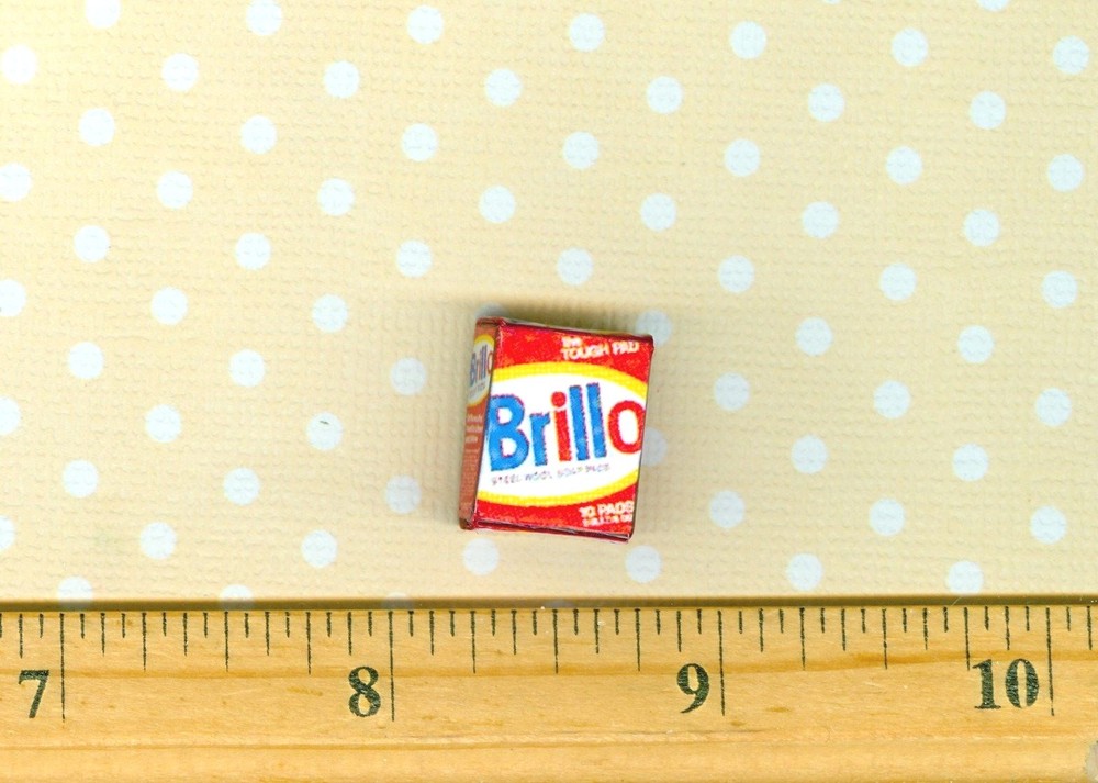 Dollhouse Miniature Size Scrubbing Soap Pads Box