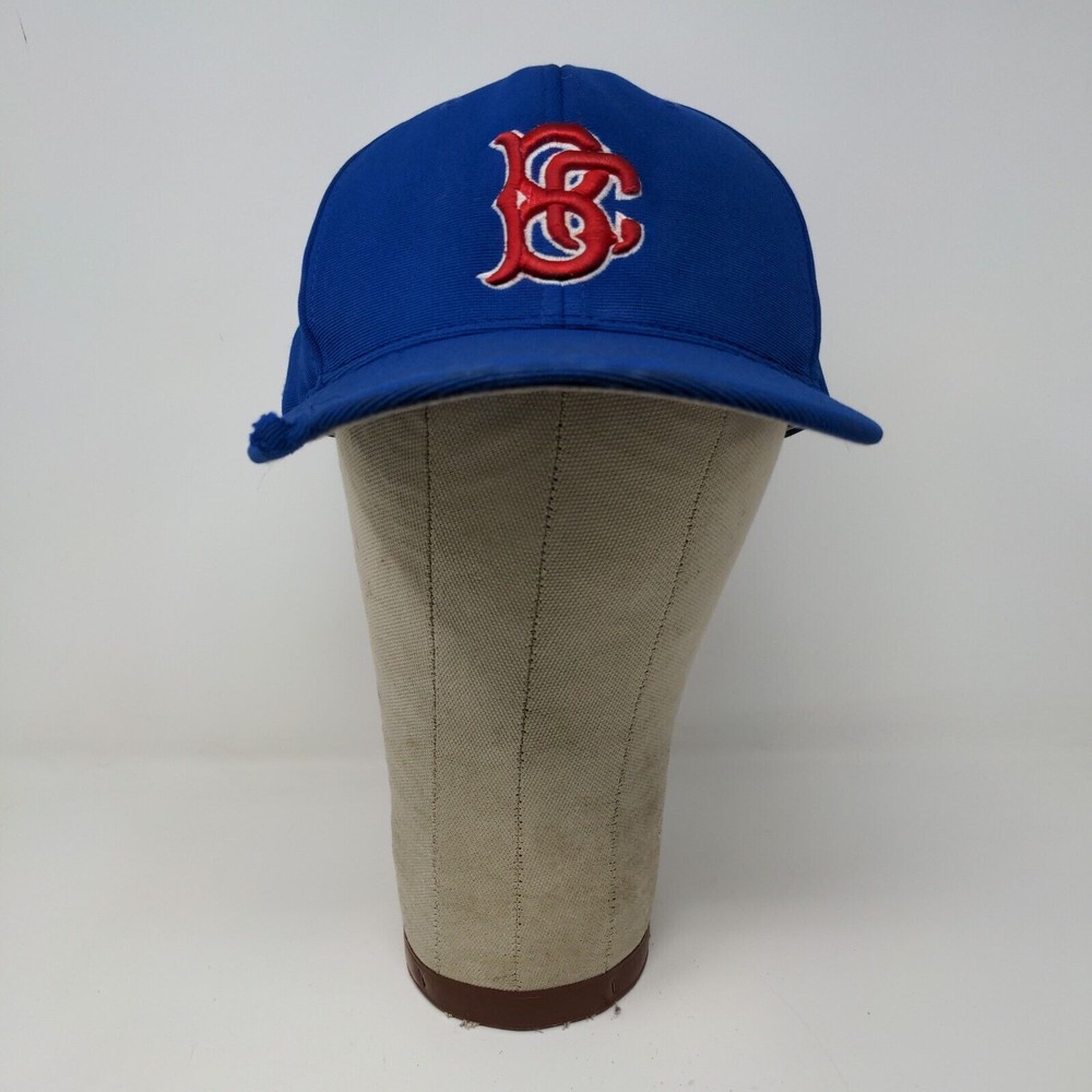 Brooklyn Cyclones Fitted Hat Blue Red Pacific Embroidered Baseball Cap