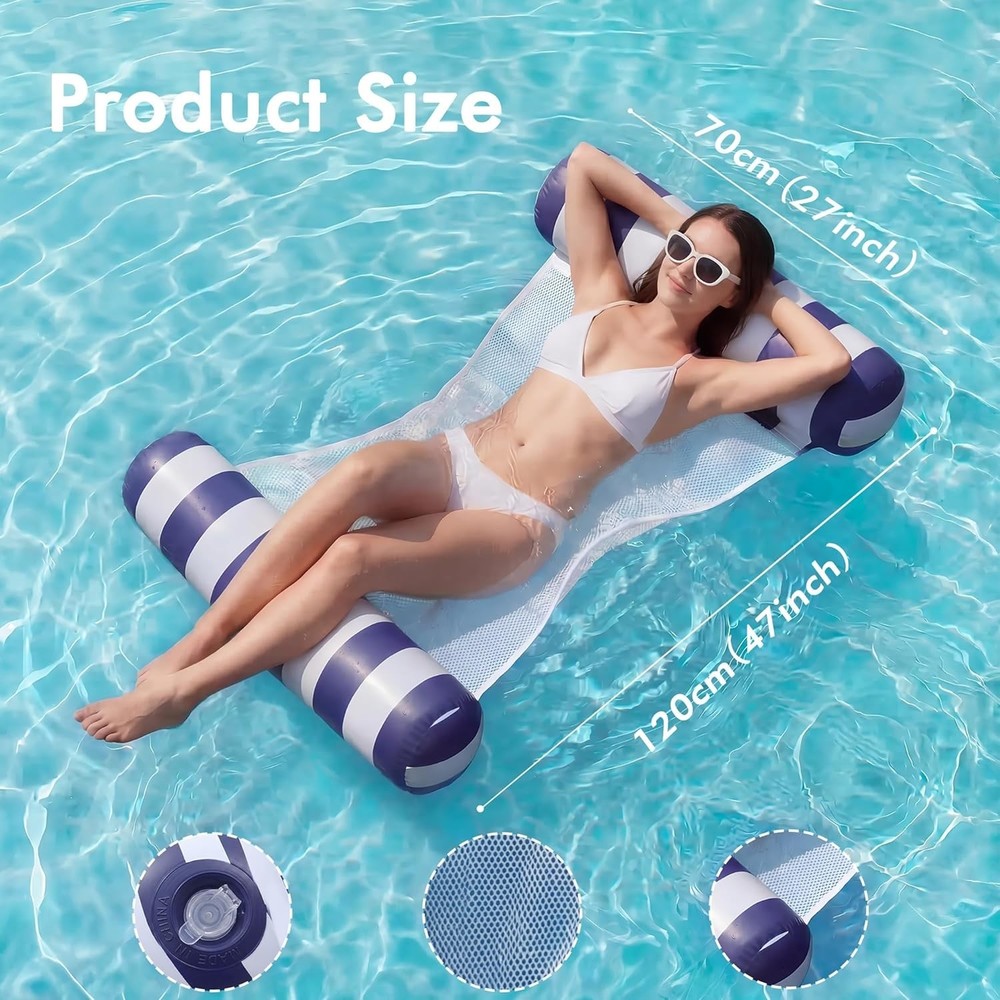 Durable Inflatable Pool Hammocks - 5 Pack for Ultimate Summer Relaxation