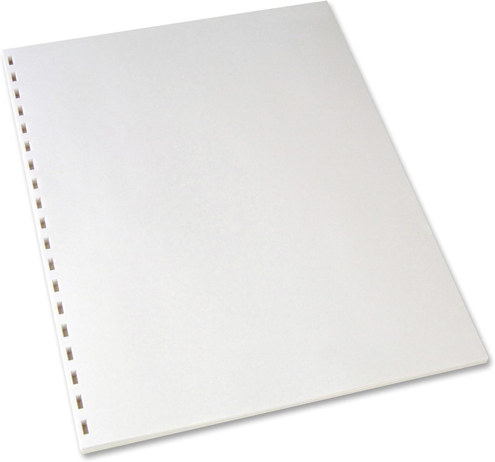 Combbind Prepunched Paper, Binding, 8.5 X 11 Inches, White, 500 Sheets per Pack