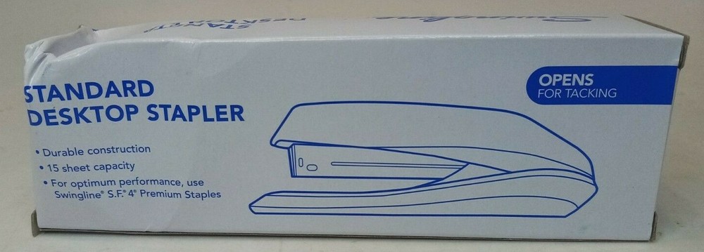 Swingline Standard Desktop Stapler, 15 Sheet Capacity, Black (54501)