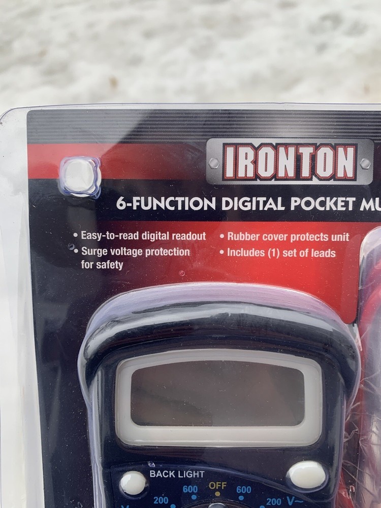 Iron 6-function Digital Pocket Multimeter New