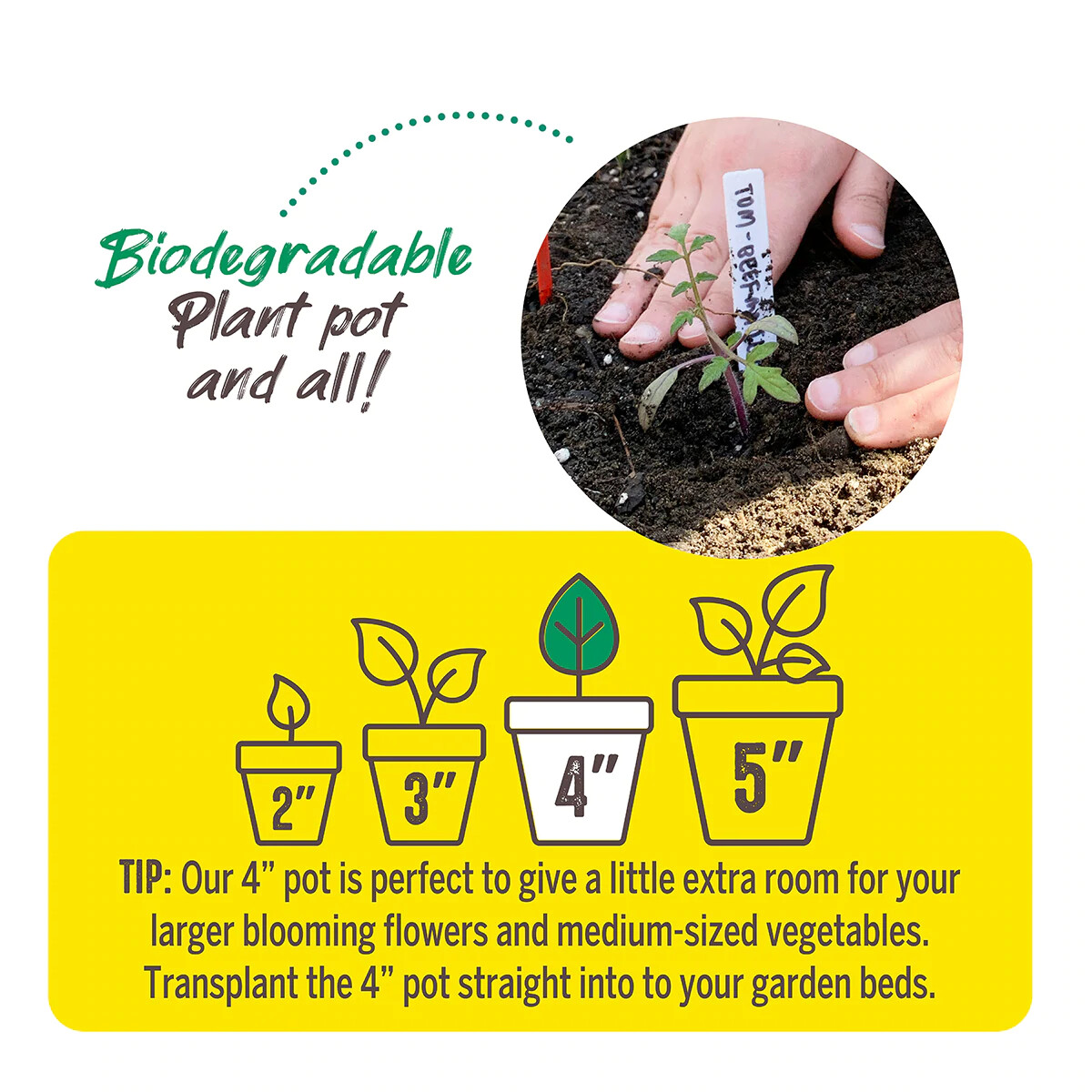 Jiffy 4 Inch Round Peat Pots BIODEGRADABLE Seed Starting Growing FAST FAST SHIP