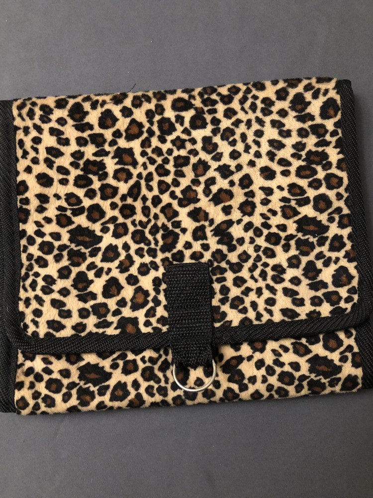 Cheetah Soft Material Organizer for Makeup & Etc
