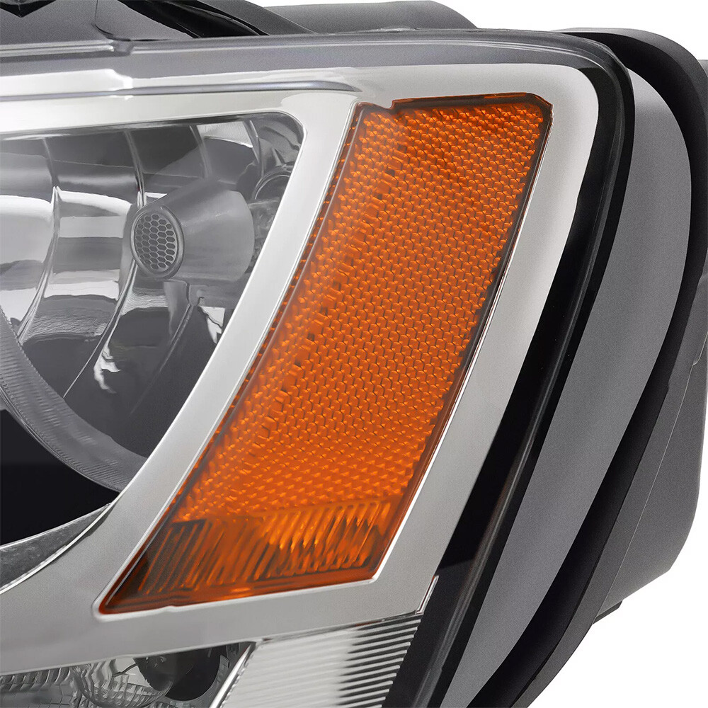 Halogen Headlight For Volkswagen Jetta 2017-2018 w/ LED DRL Left Side Chrome