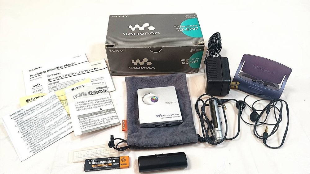 SONY MZ-E707 Minidisc MD Player Walkman Operation confirmed w/box