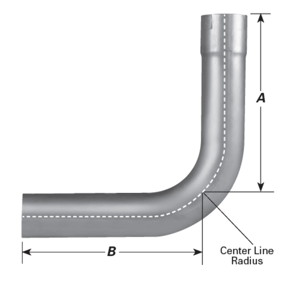 4" - 90 Degree Mandrel Bend Exhaust Elbow - Diesel / Race Applications I.D.-O.D.