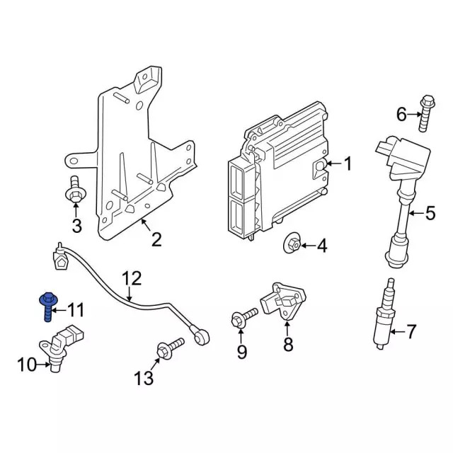 Genuine Ford Engine Camshaft Position Sensor Bolt W702251S437