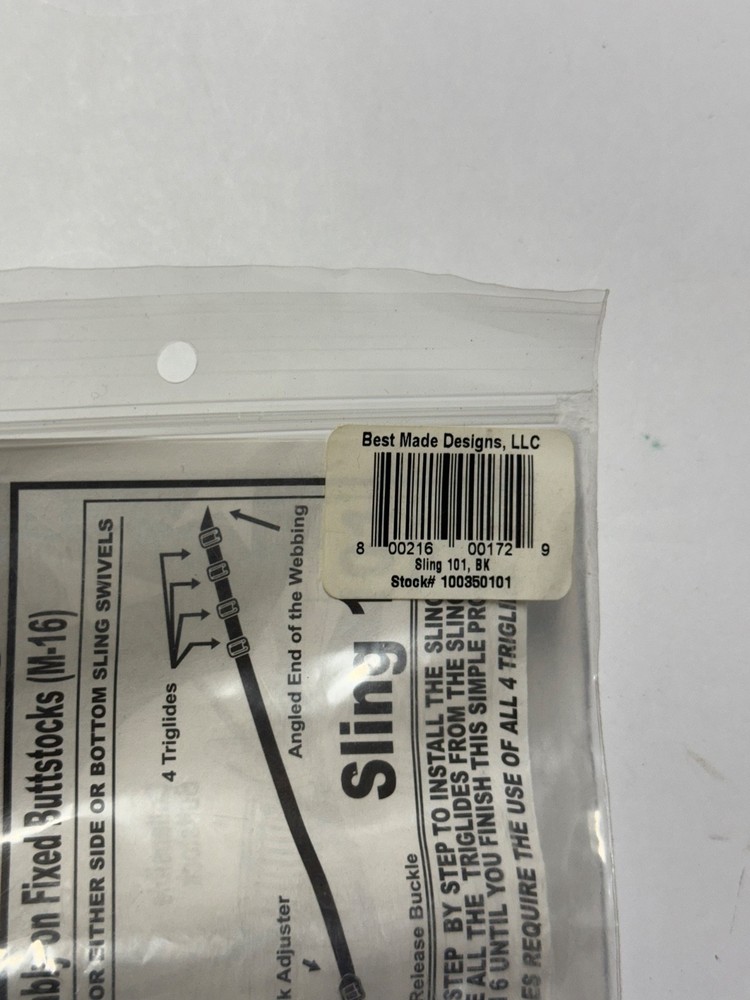 NEW Spec-Ops Combat Fighting Sling 101 Black