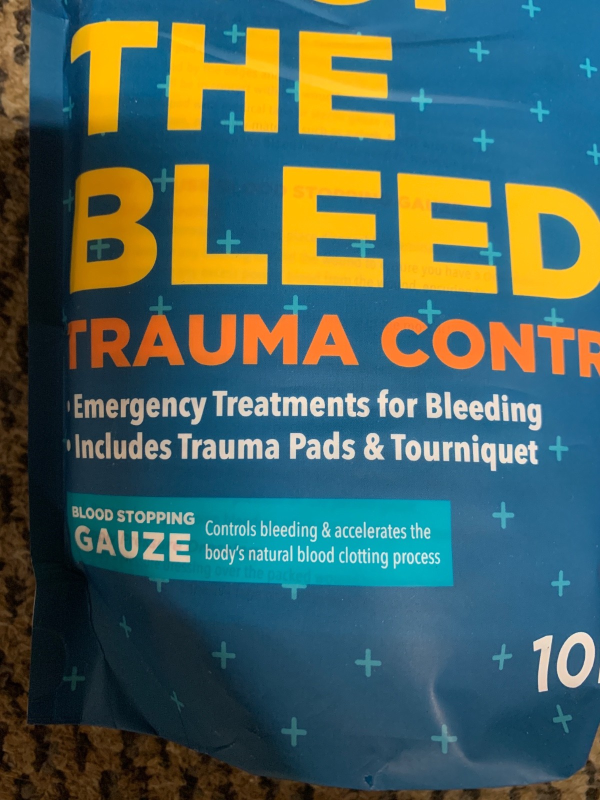 Stop the Bleed Kit Supplies Bleeding Control Pack of 10 pcs W/ Tourniquet New