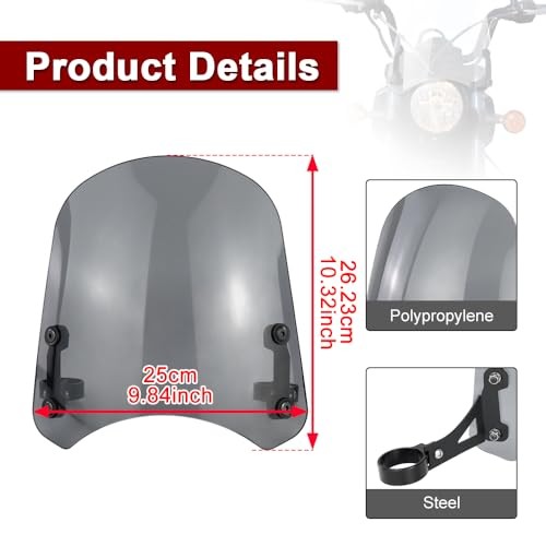 Windshield Windscreen Bracket Compatible with Scout Sixty 2016-2021, Grey