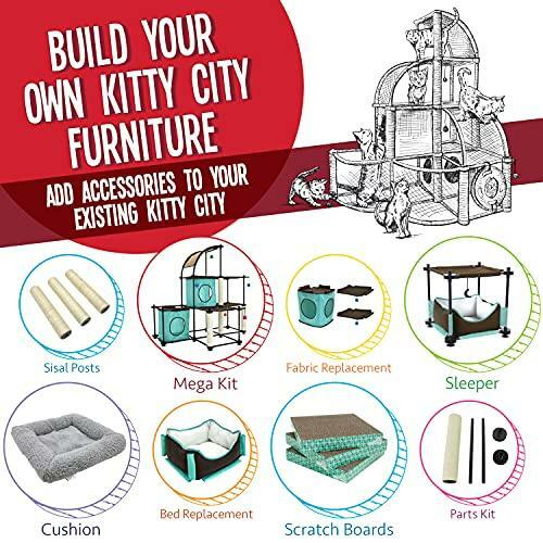 Kitty City Cube and Platforms (textile replacement)