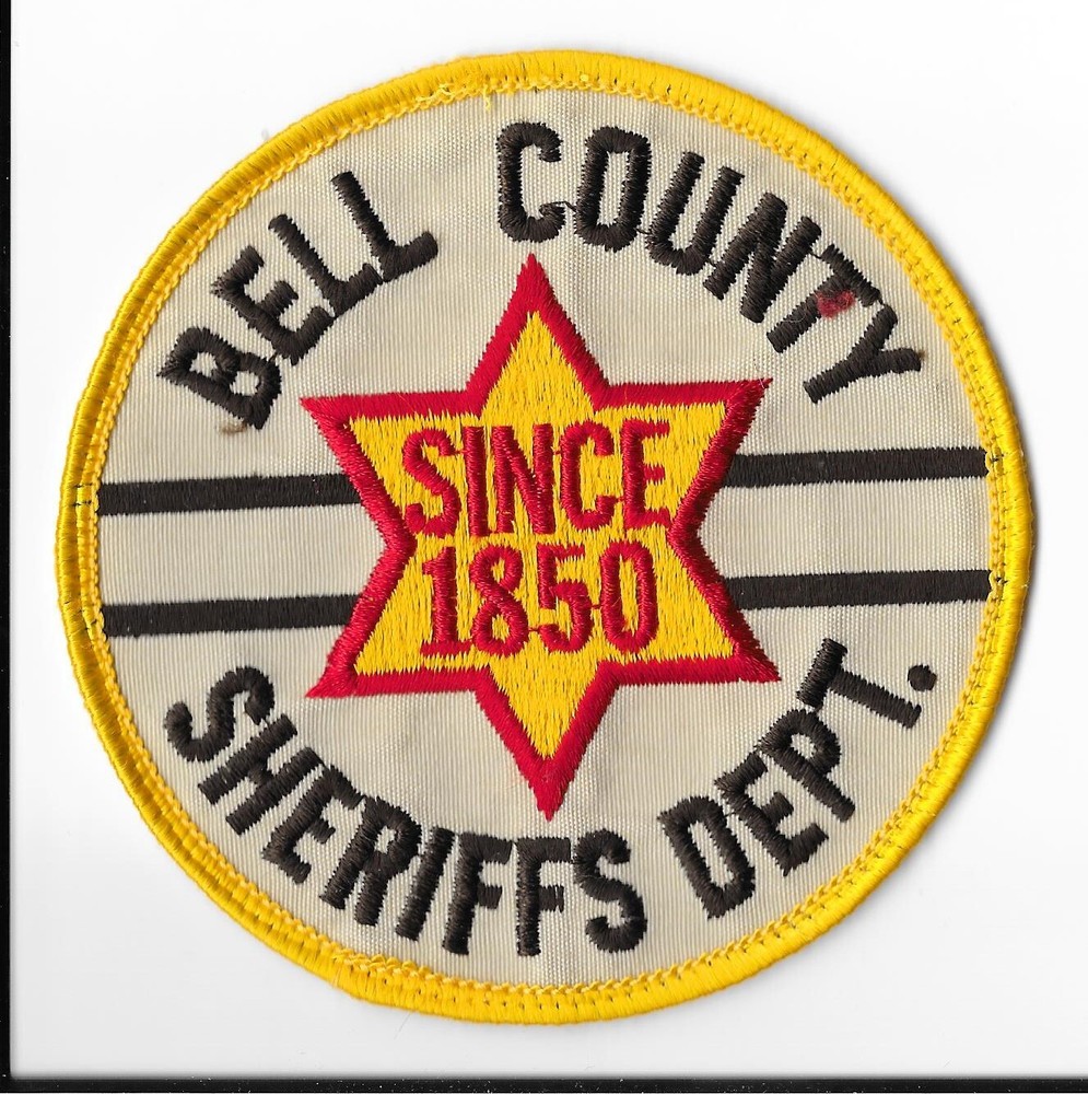 Bell County Sheriff's Department, Texas Shoulder Patch V1
