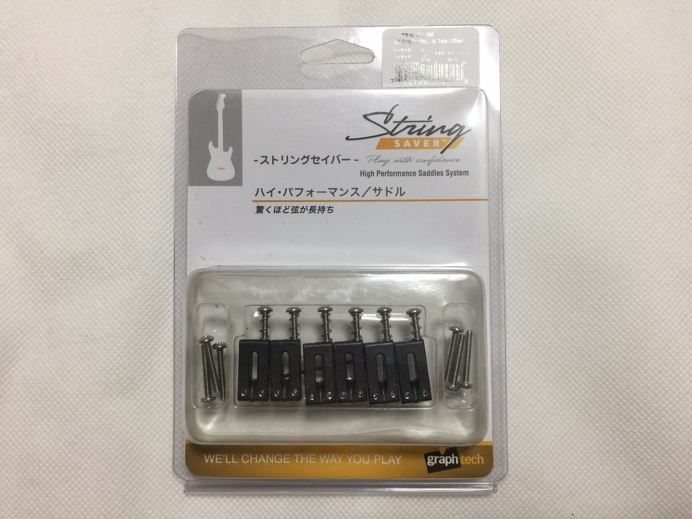 New!Graph Tech String Saver PS-8001-00 Guitar Bridge SS Saddle Strat&Tele Offset