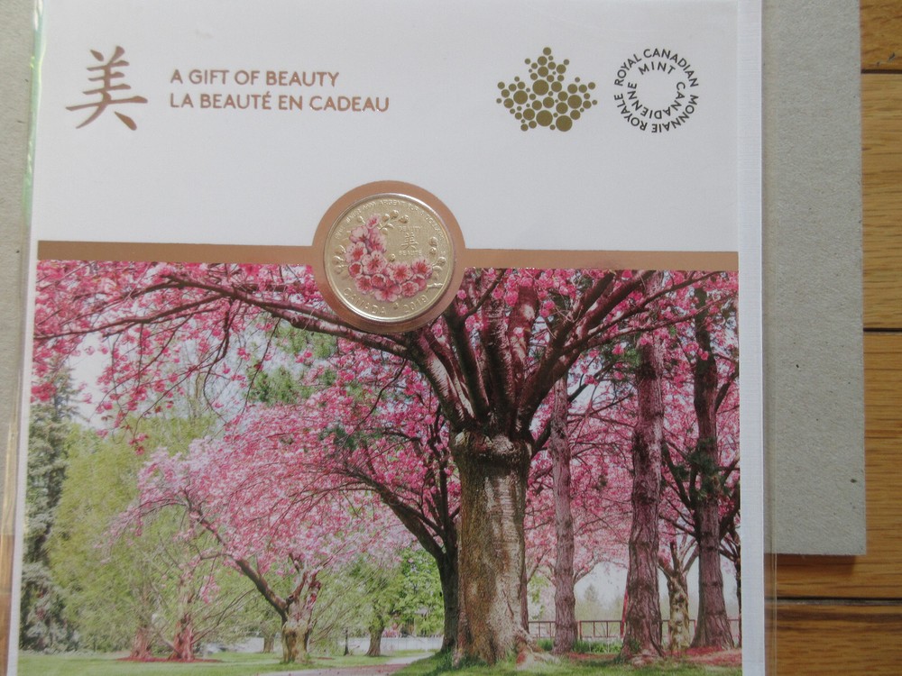 2019 Canada Cherry Blossoms Tree Silver $8 Mint Set. Original Mint Set. RJ