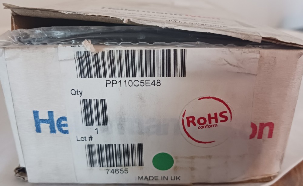 HellermannTyton 48 Port Patch Panel, 2U, Black. NEW. Free Shipping