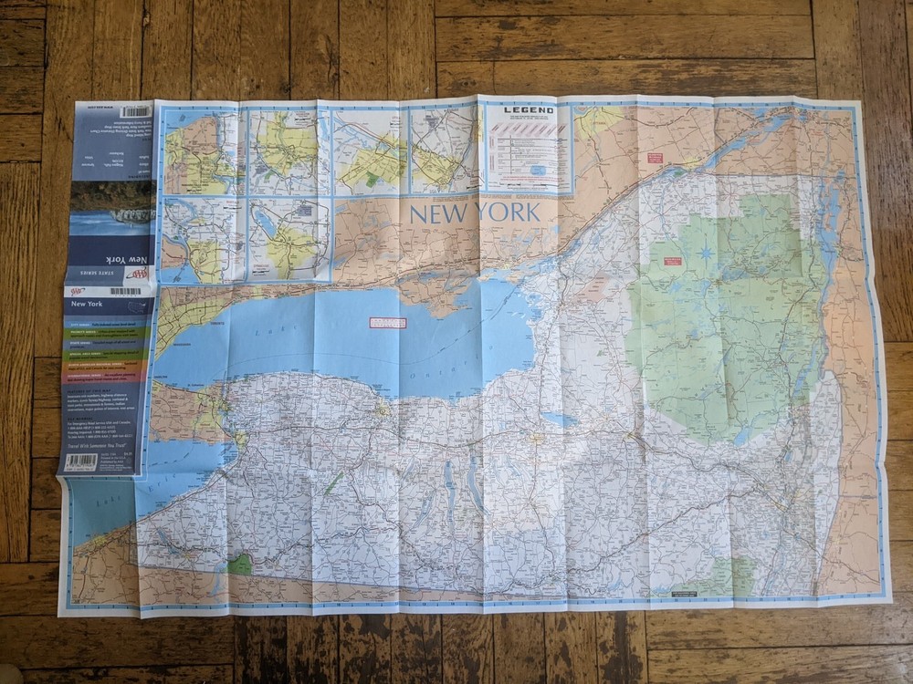 AAA New York State Map - 4/2003