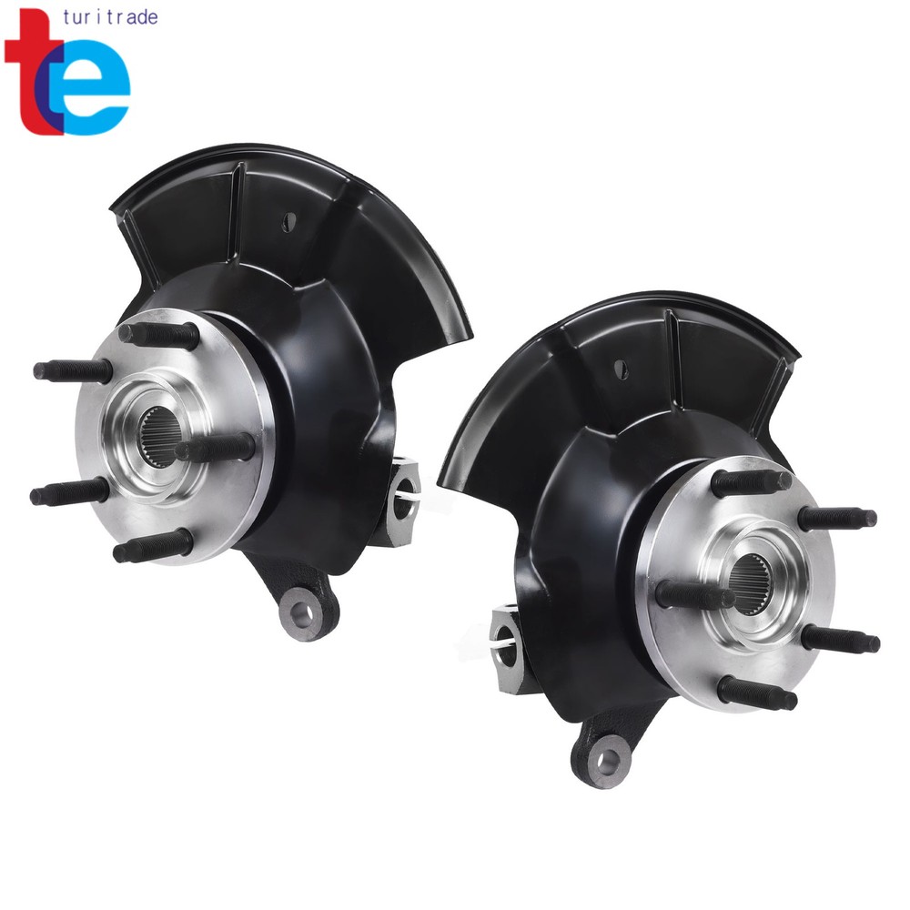 2007 - 2010 for Ford Edge Front Steering Knuckles & Wheel Hub Bearings Assembly