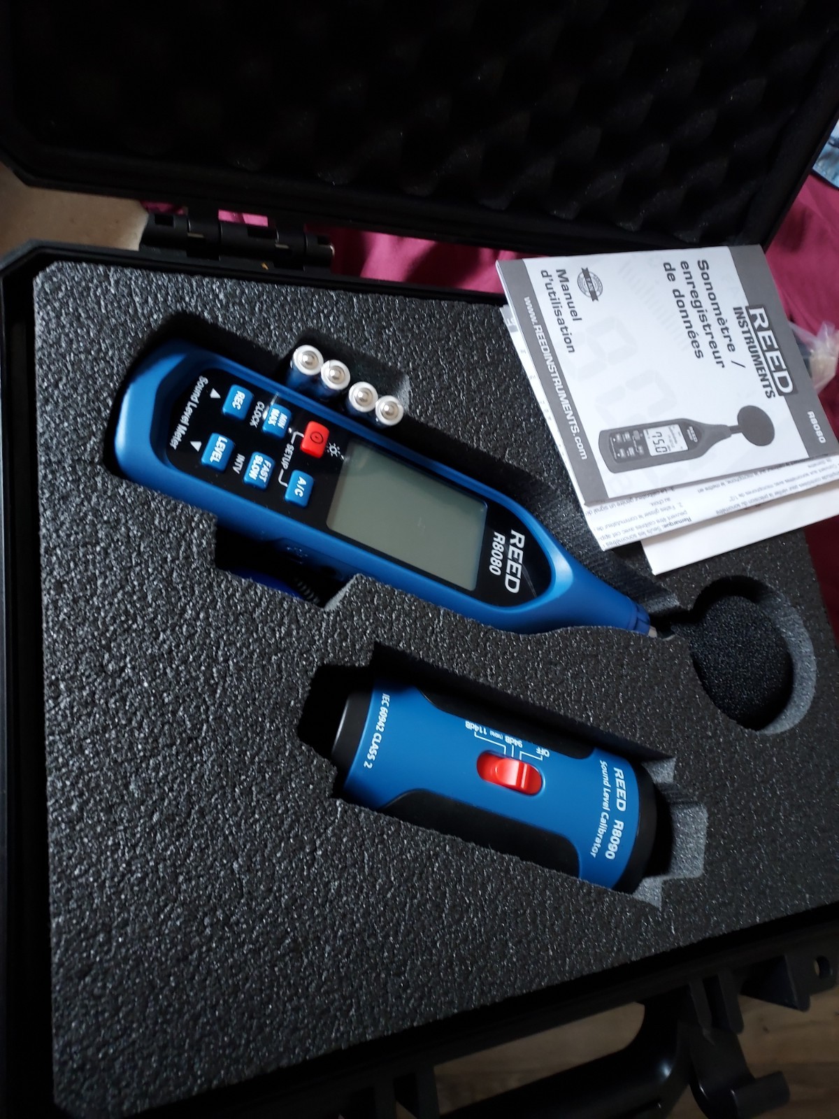 *OPEN BOX* REED R8080 Data Logging Sound Meter & Calibrator R8090 Kit *OPEN BOX*