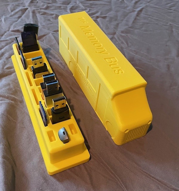 USB and SD card storage unit.