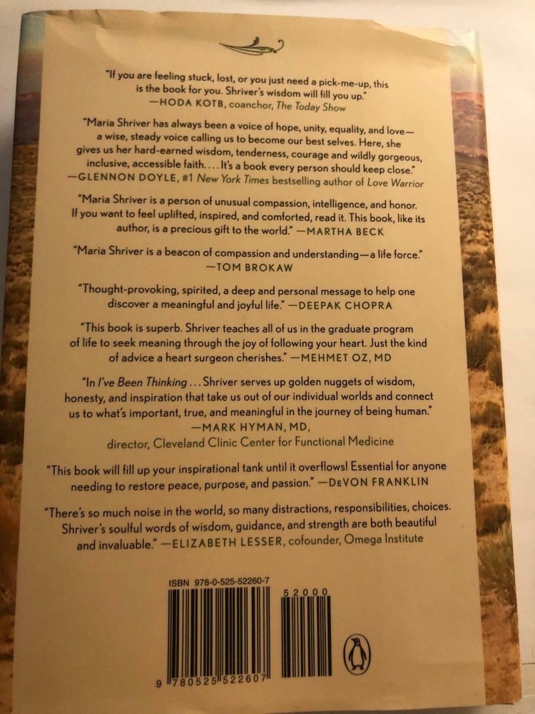 Maria Shriver I've Been Thinking... Reflections, Prayers, and Meditations
