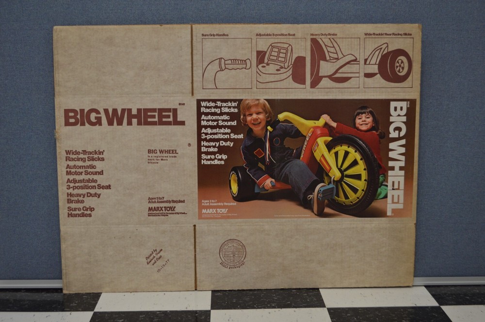 MARX BIG WHEEL BOX ONLY --- GREAT  CONDITION !!  # 5045
