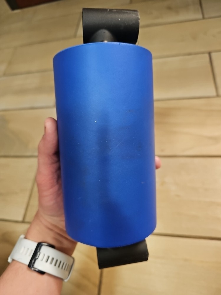 Ab Rocket Replacement Headrest w/ Hardware Bracket Screws Blue Top Spine Roller