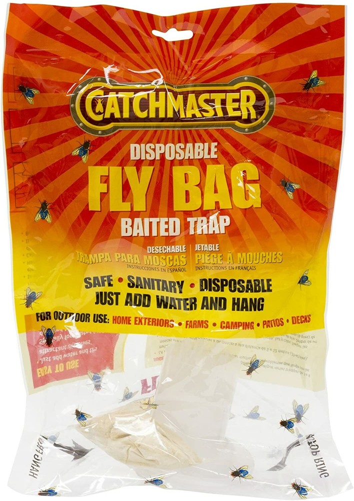 Catchmaster Large Fly Bag Trap - Patented Bait Formula - GUARANTEED!