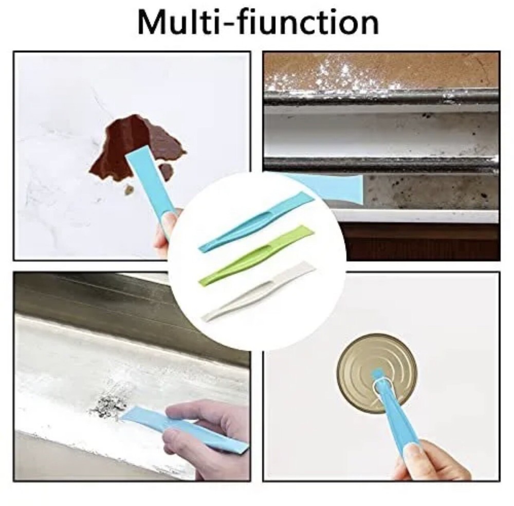 6PC Plastic Scraper Tool Non-Scratch Cleaning Lottery Ticket Scratcher