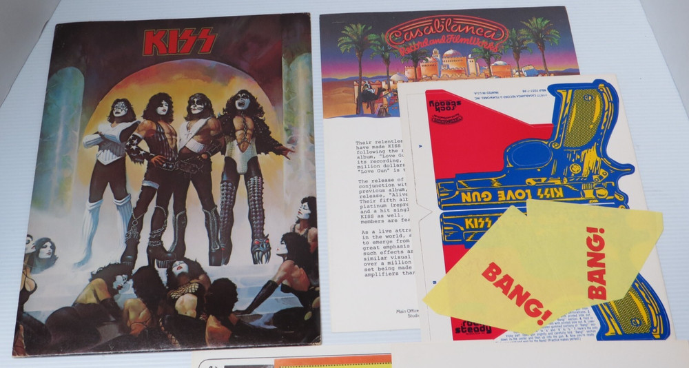KISS LOVE GUN PROMOTIONAL PRESS KIT CASABLANCA AUCOIN 1977 RARE