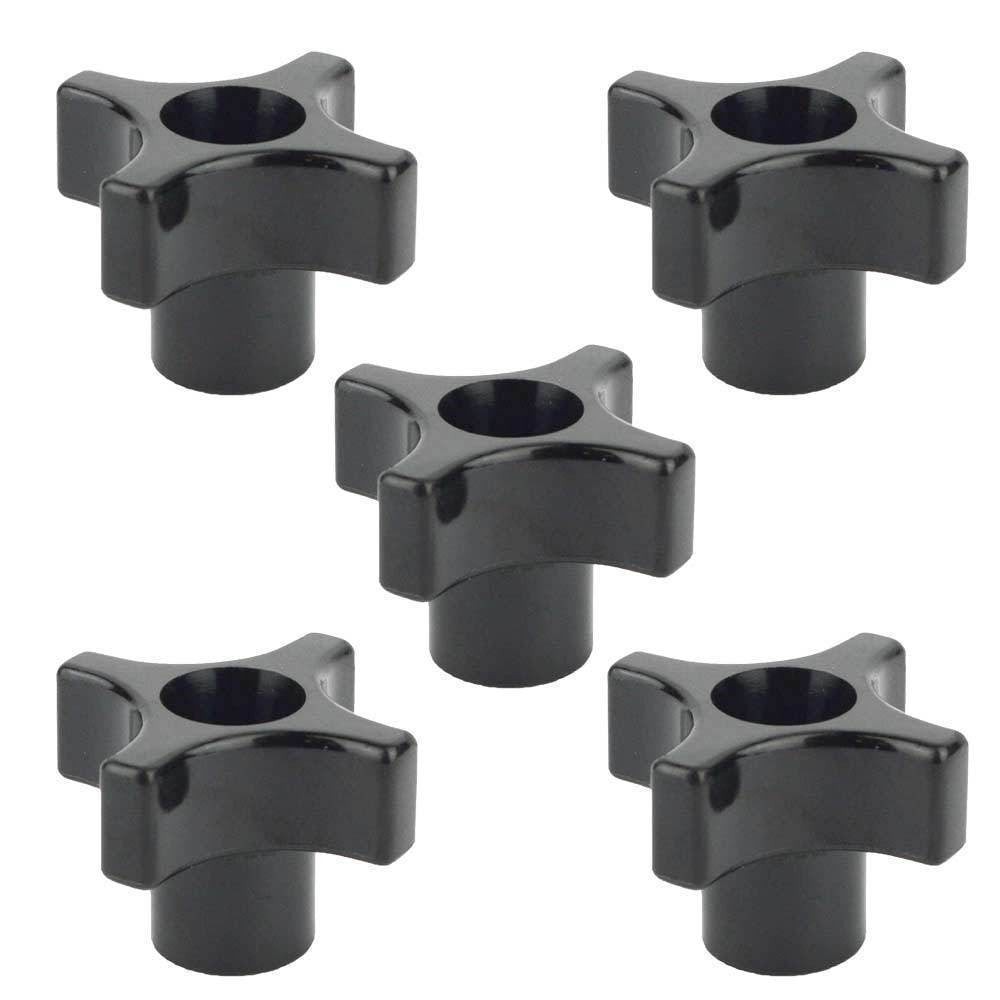 5 Pack of Jig Knobs 1/4 x 20 Threaded Thru