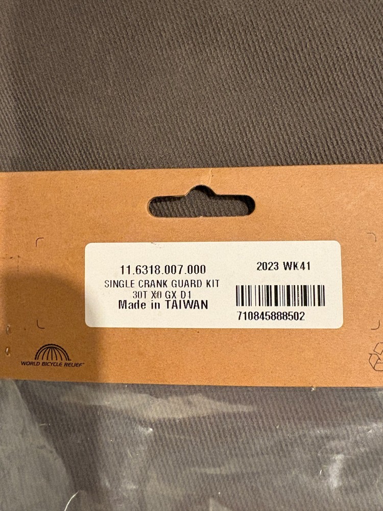 SRAM X0 Eagle T-Type Single Ring Impact/Bash Guard Kit - For 30t Chainring, D1