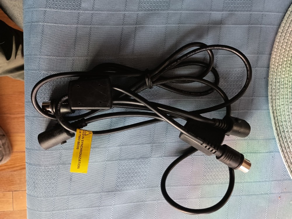 TEMPUR-PEDIC 61359 6 FT ADJUSTABLE BASE SYNC CABLE 5 PIN 2 BED SYNCHRONIZATION E