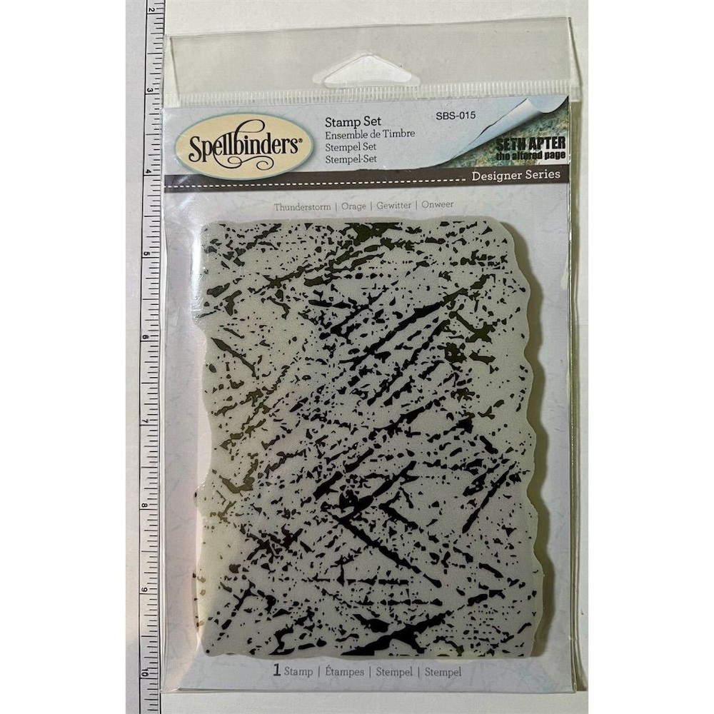 Spellbinders Thunderstorm Cling Rubber Stamp