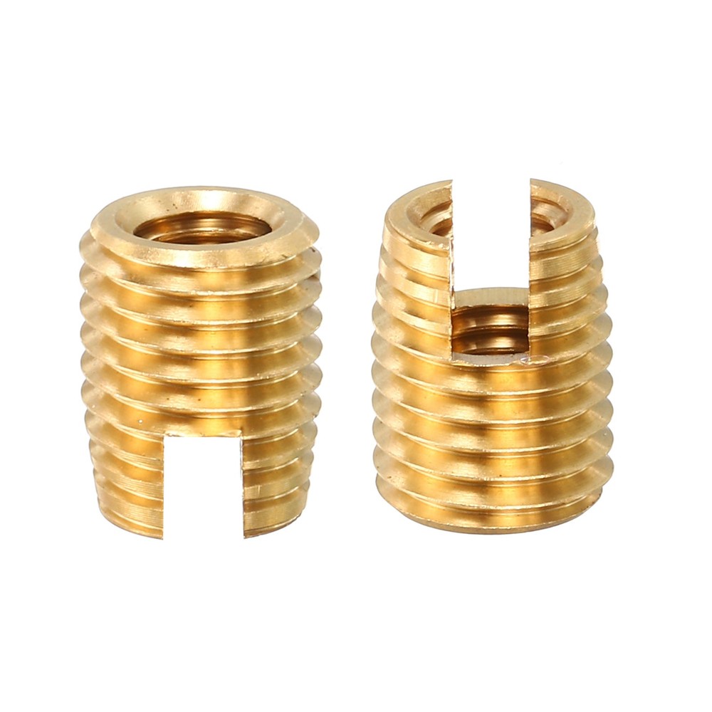 Self Tapping Threaded Inserts, 10pcs Inner M5 M8x10 Brass Nuts