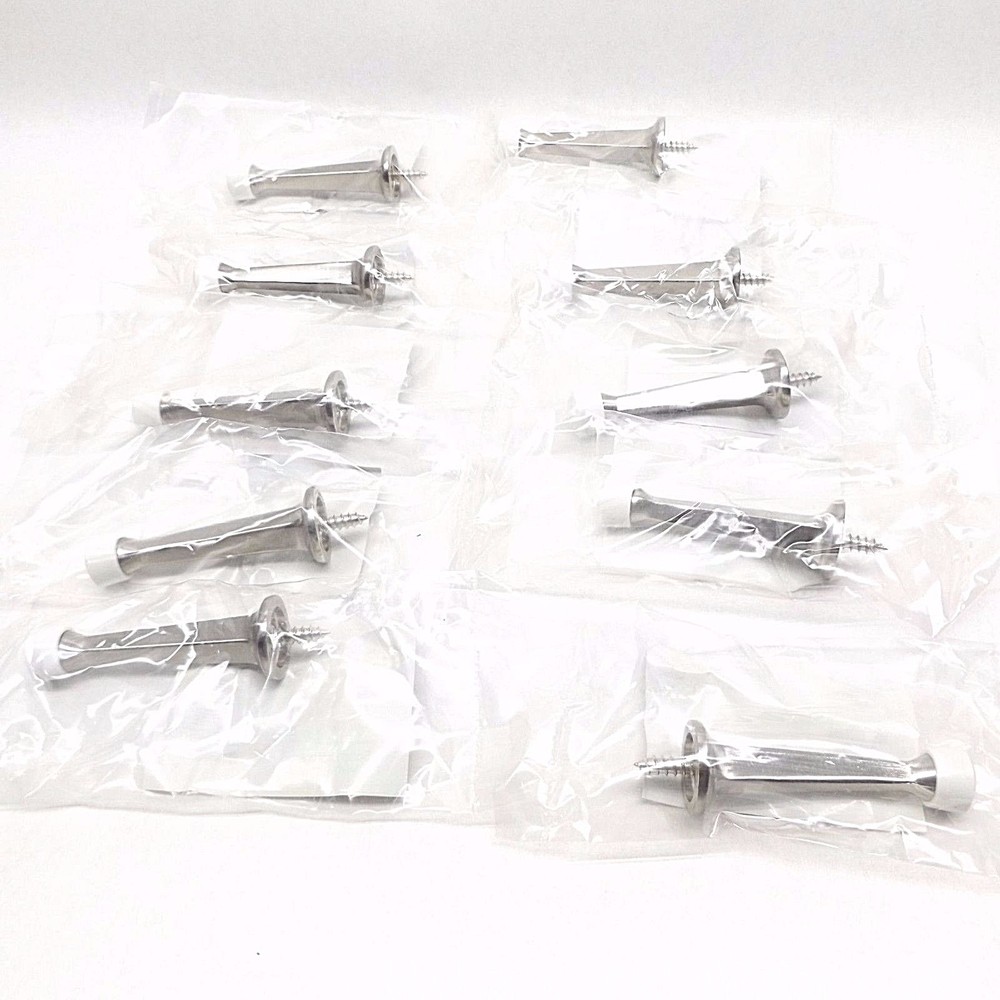 (10) Hardware Resources D503-Sn Satin Nickel Solid Door Stop With Fixed Screw