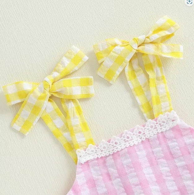 NEW Girls Plaid Seersucker Sleeveless Dress Easter