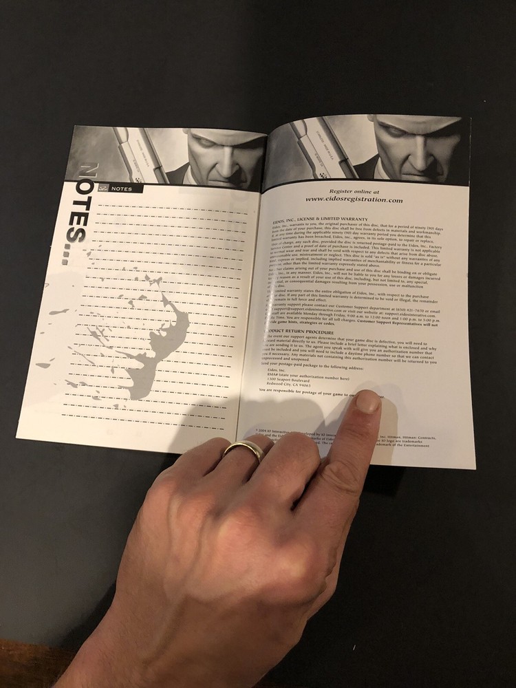 hitman contracts ps2 Manual Only
