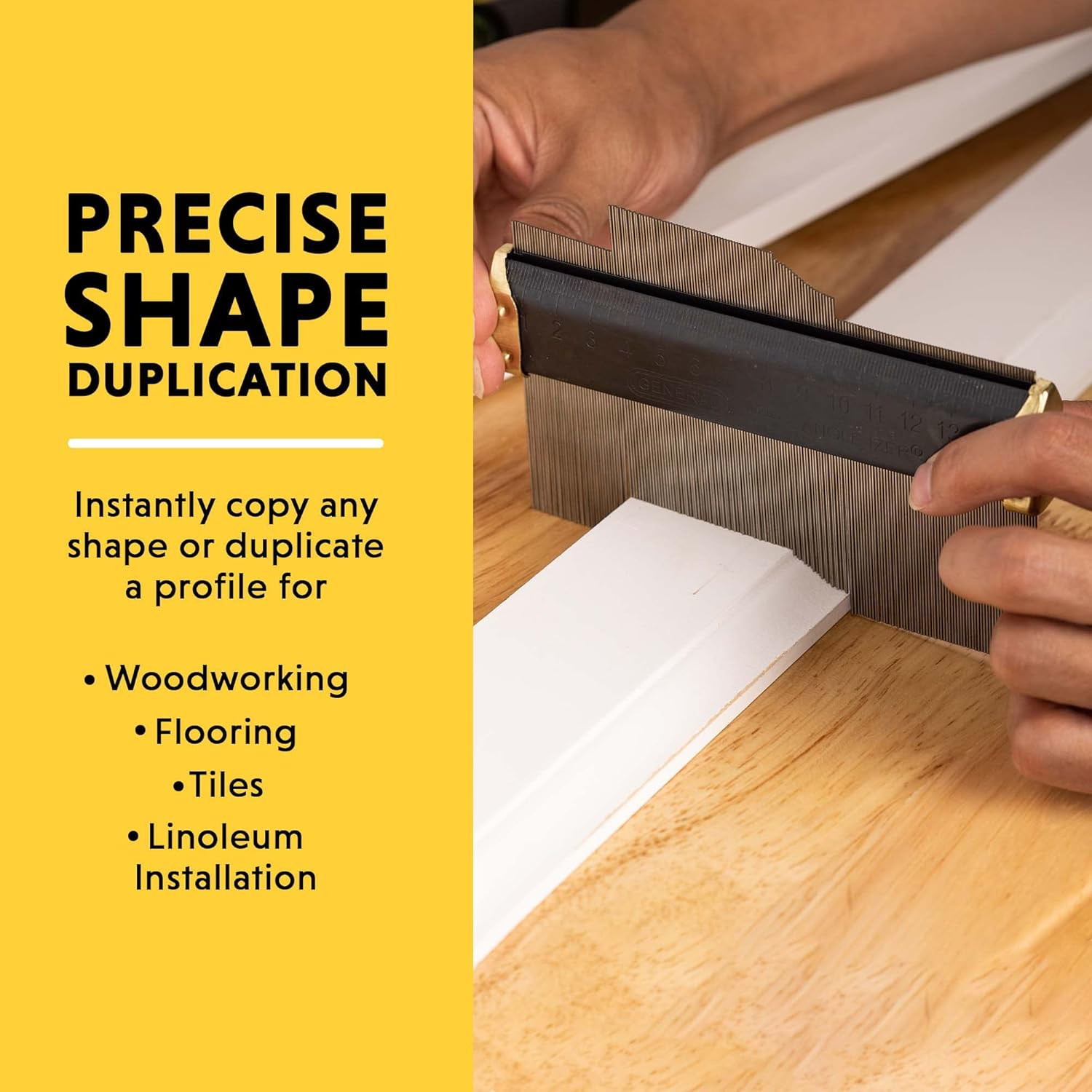 Contour Gauge 837 - 6" Angle Finder Tool for Home Improvement - Gadgets for Men