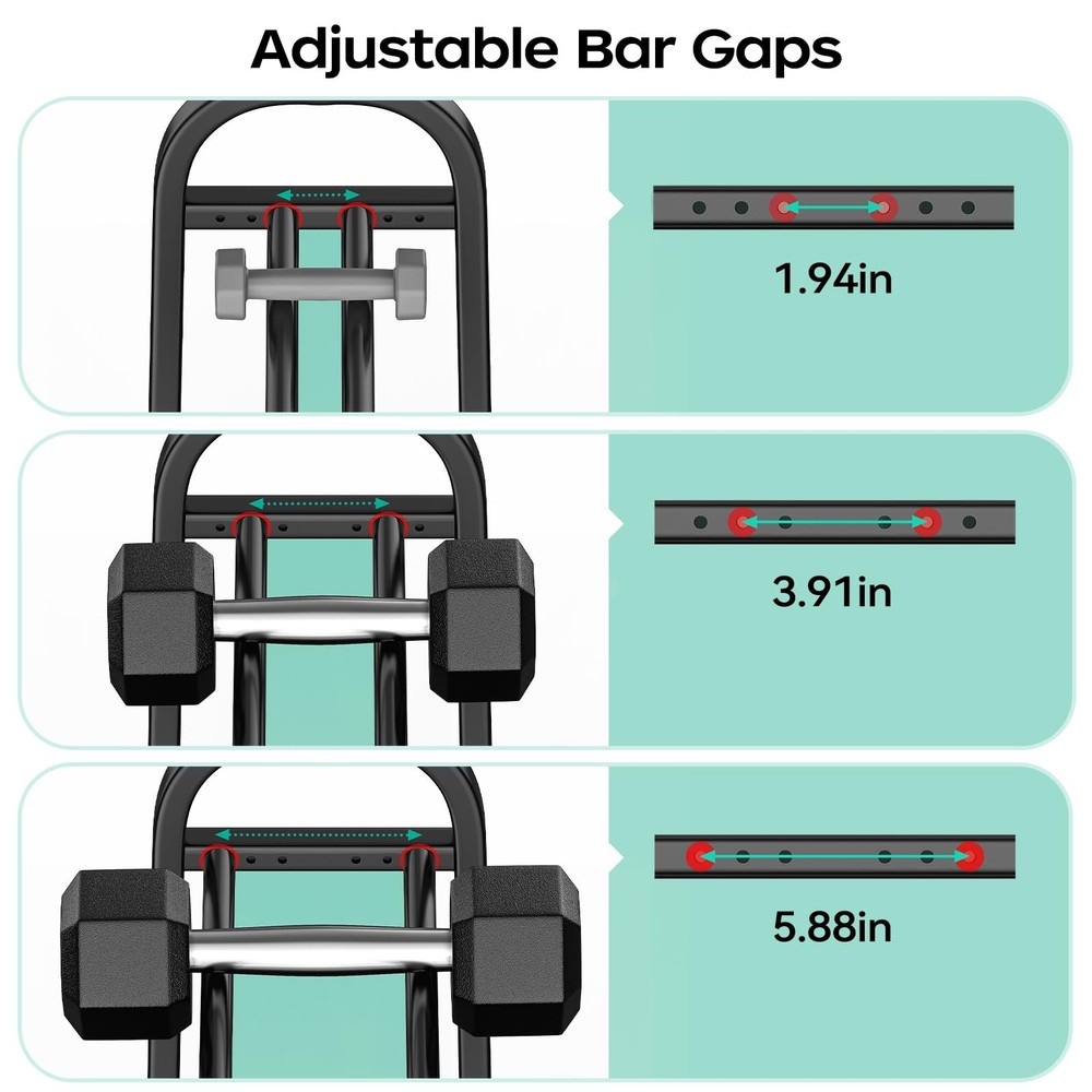 3 Tier Dumbble Rack - 360LB Capacity Adjustable Dumbbell Storage Rack Space-S...