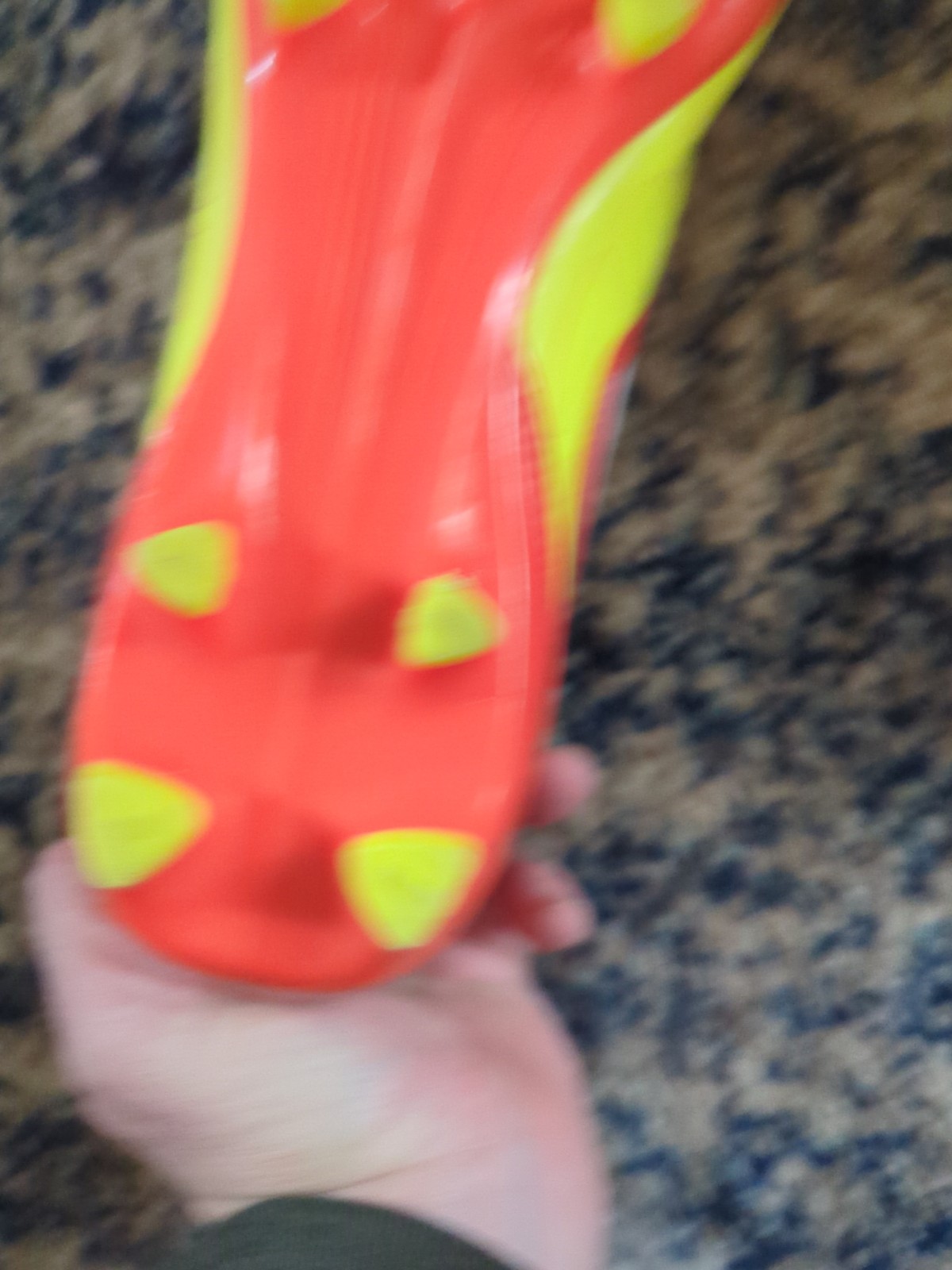 Adidas F50 Adizero HG US 7.5 Outdoor Soccer Cleats V24790 Orange And Yellow Nice