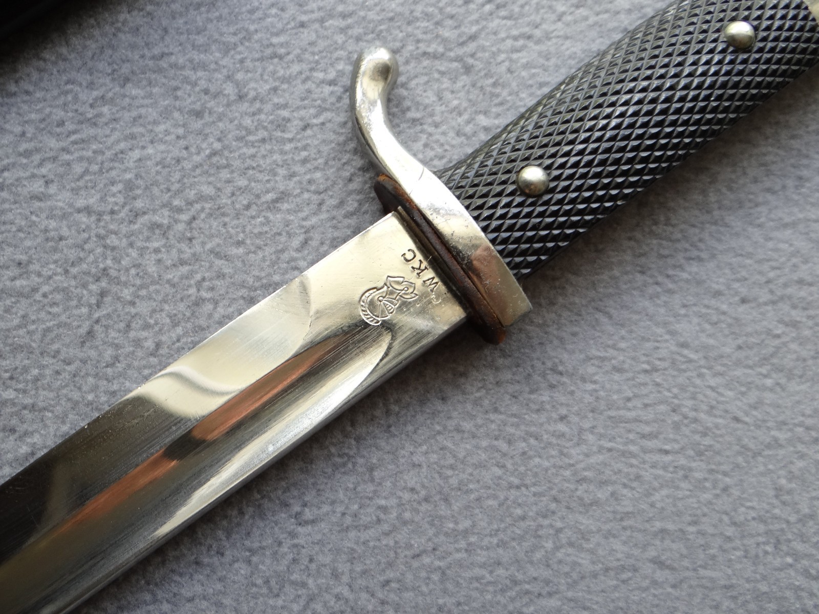 German WKC Knight Head Dress Bayonet with Metal Scabbard, WWII