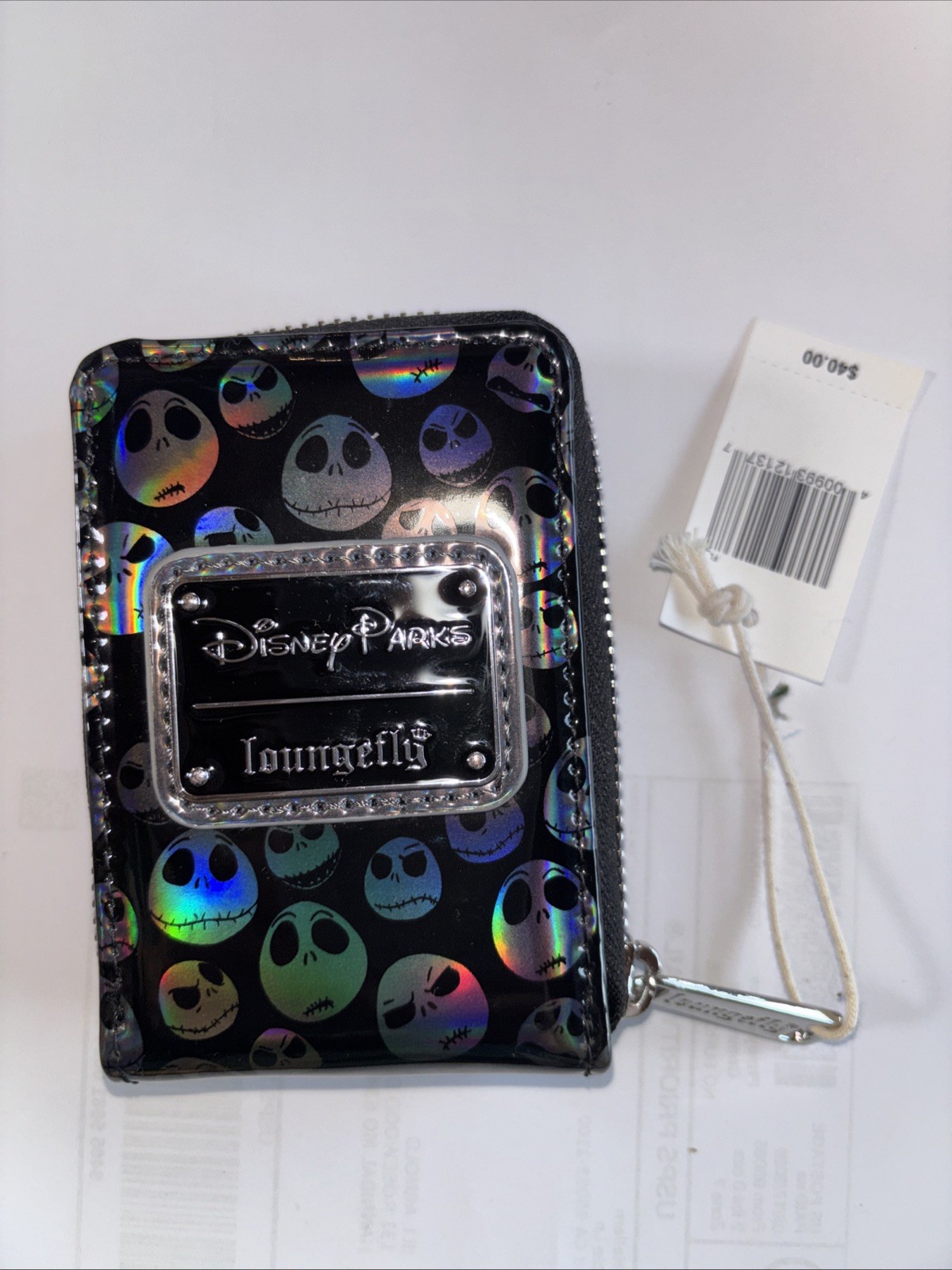 2025 Disney Parks NBC Jack Skellington Loungefly Accordion Credit Card Wallet