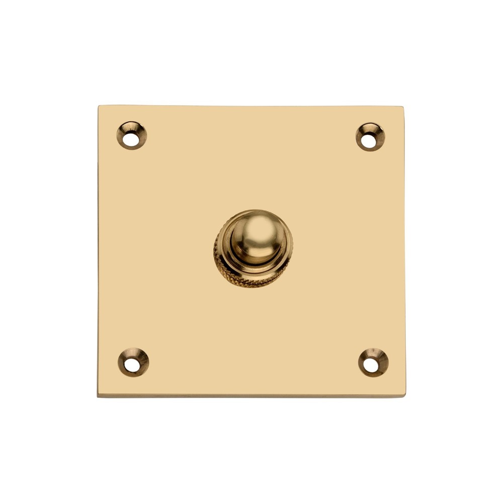 Solid Brass Door Bell Push Button Switch Plate Victorian Antique Wall Mount Door