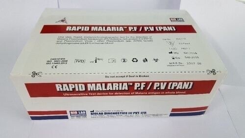 Rapid Malaria PF PV Diagnostic Test Kit 50 test